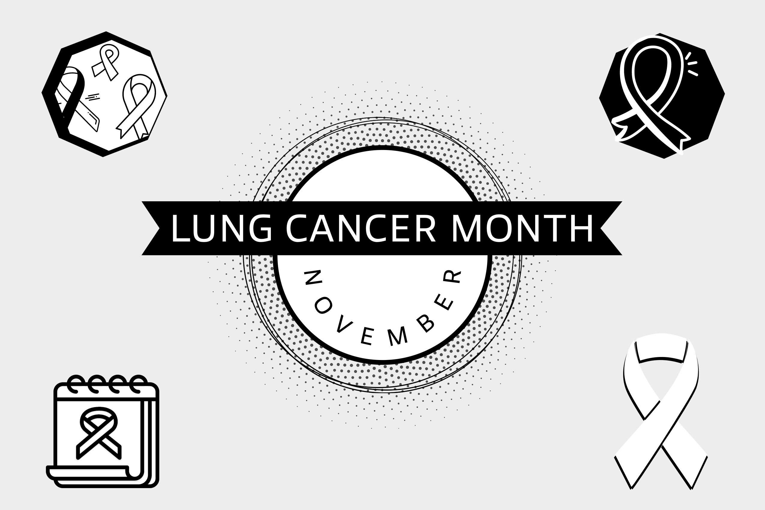 November is Lung Cancer Awareness Month Banner
