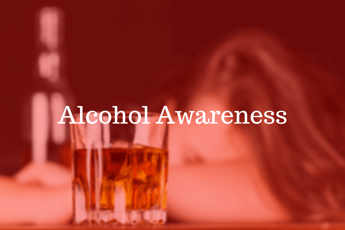 A glass of alcohol. Help build awareness by wearing wristbands.