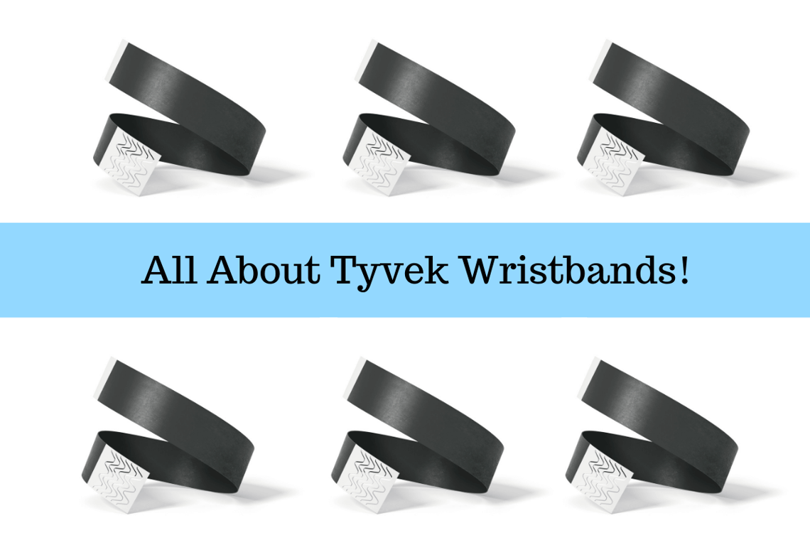 Black tyvek wristbands.