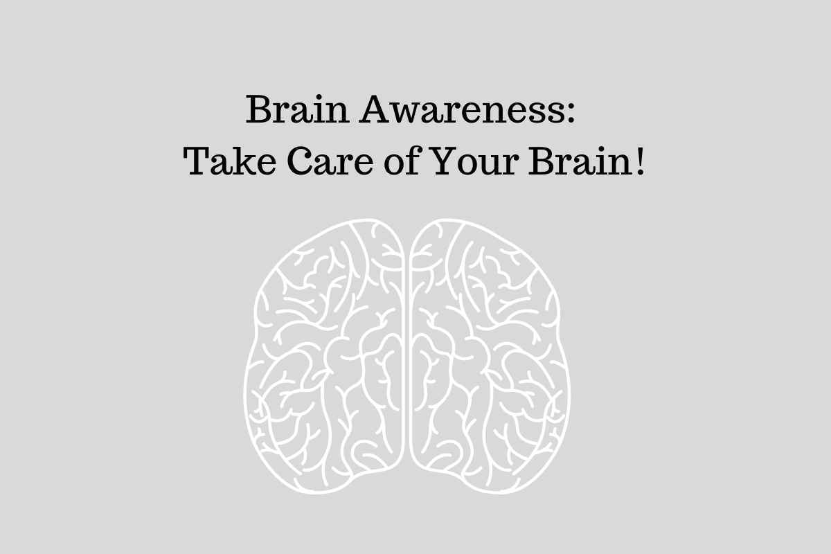 Image of a brain. Help build brain health awareness by wearing wristbands.