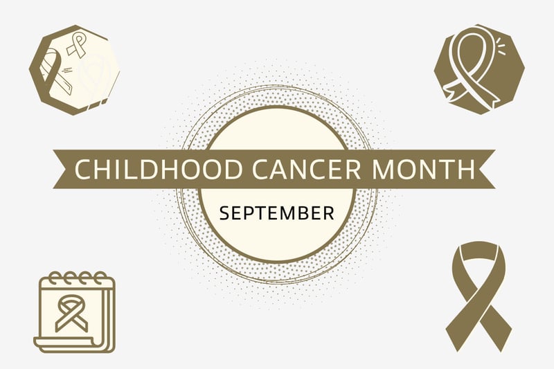 Image showing a September Childhood Cancer Awareness Month campaign event to raise awareness and fund research