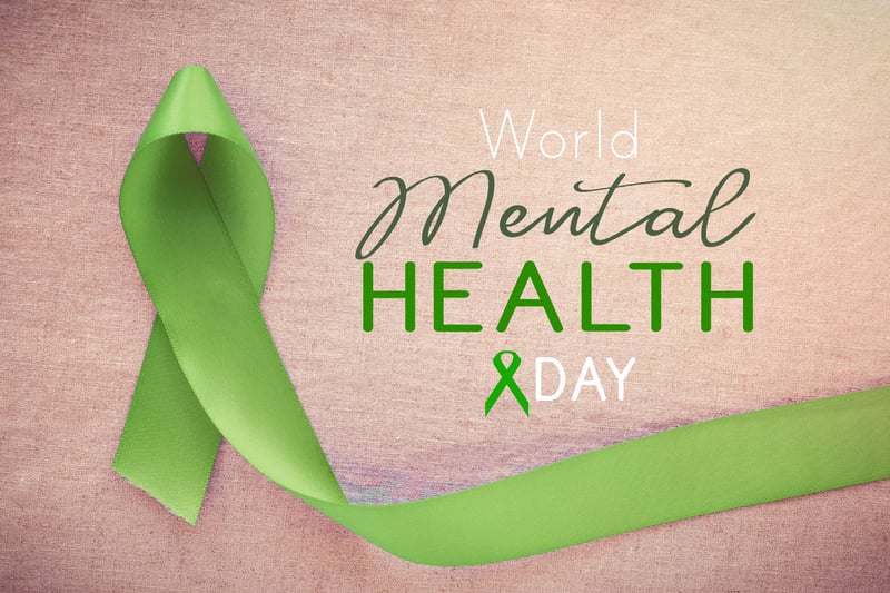 Graphic promoting the World Mental Health Day holiday on October 10