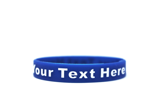 Blue wristband that represents Police Awareness.