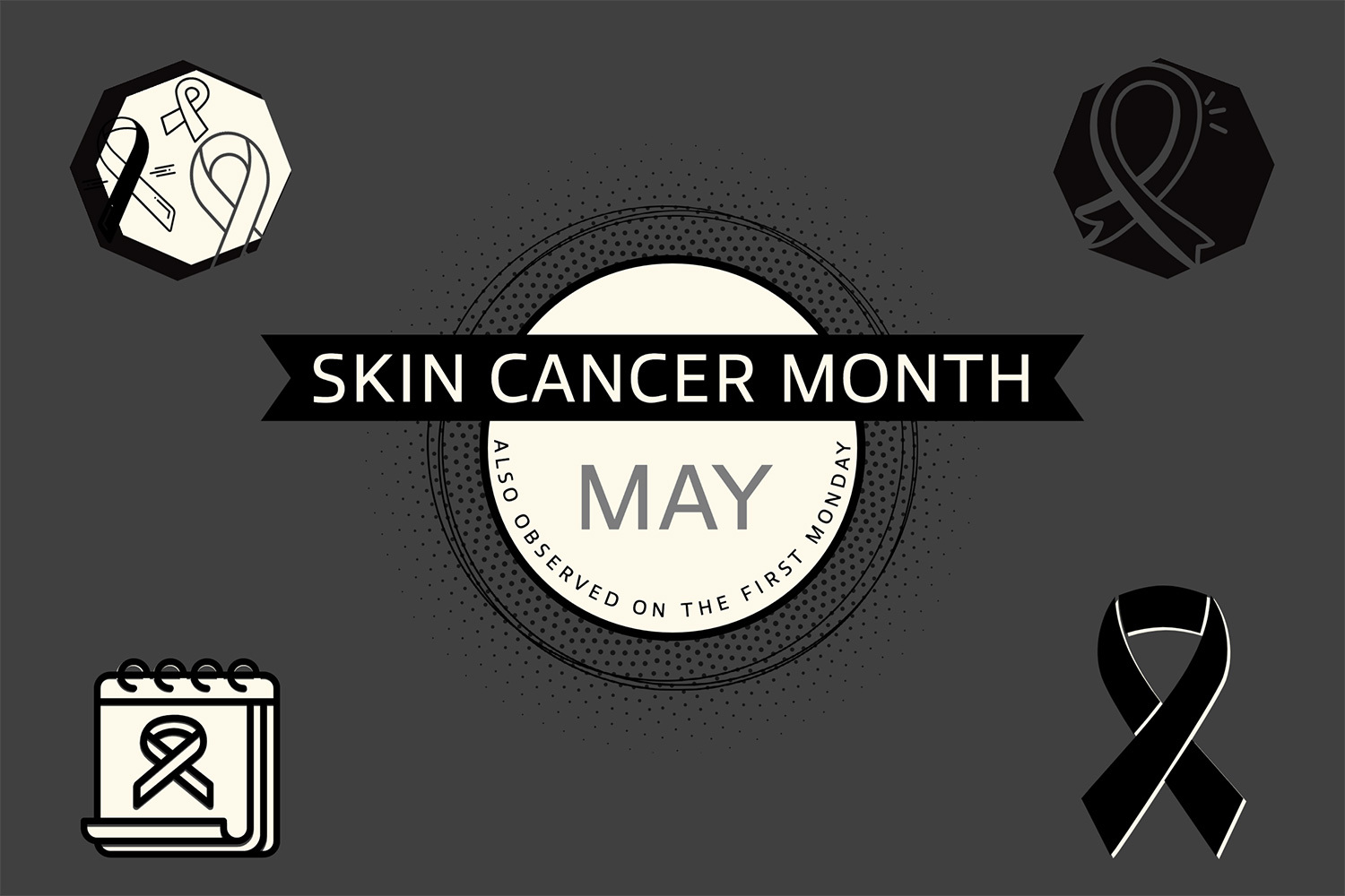 May is Skin Cancer Month Banner