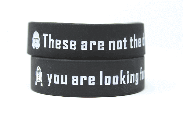 These are not the droids wristbands