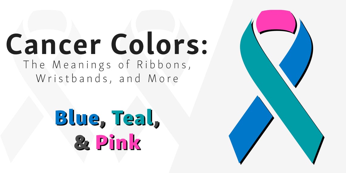 Graphic showing the Thyroid Cancer Awareness Ribbon used to promote research, awareness, and support for those with Thyroid Cancer