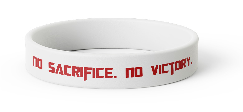 wristband-message-no-sacrifice-no-victory