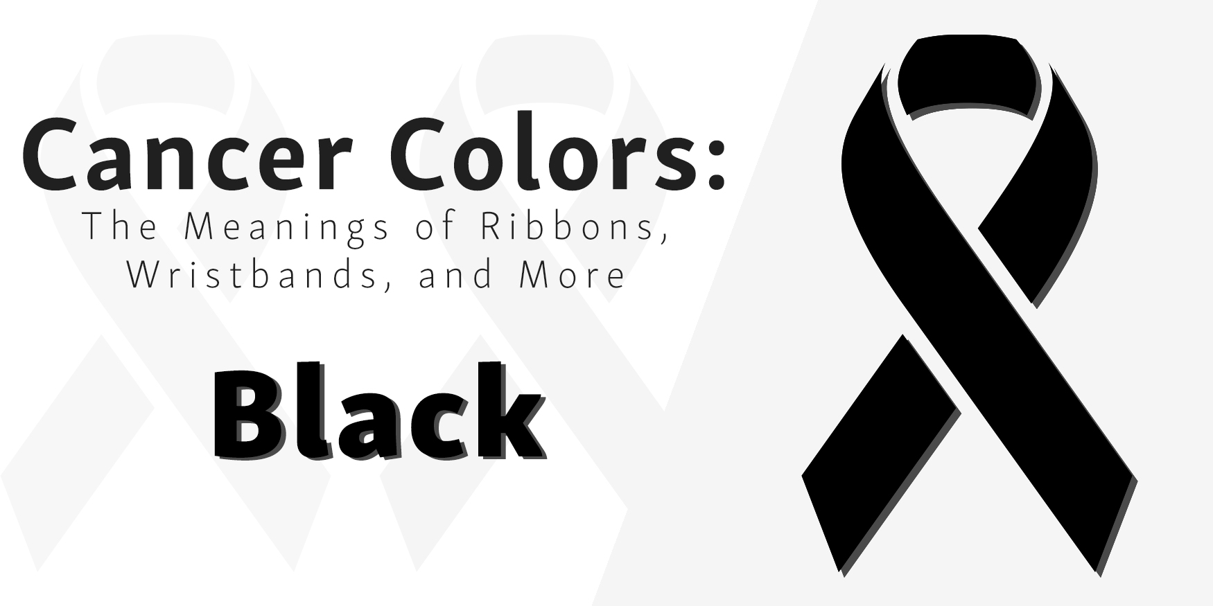 Banner Showing the Black Skin Cancer Ribbon