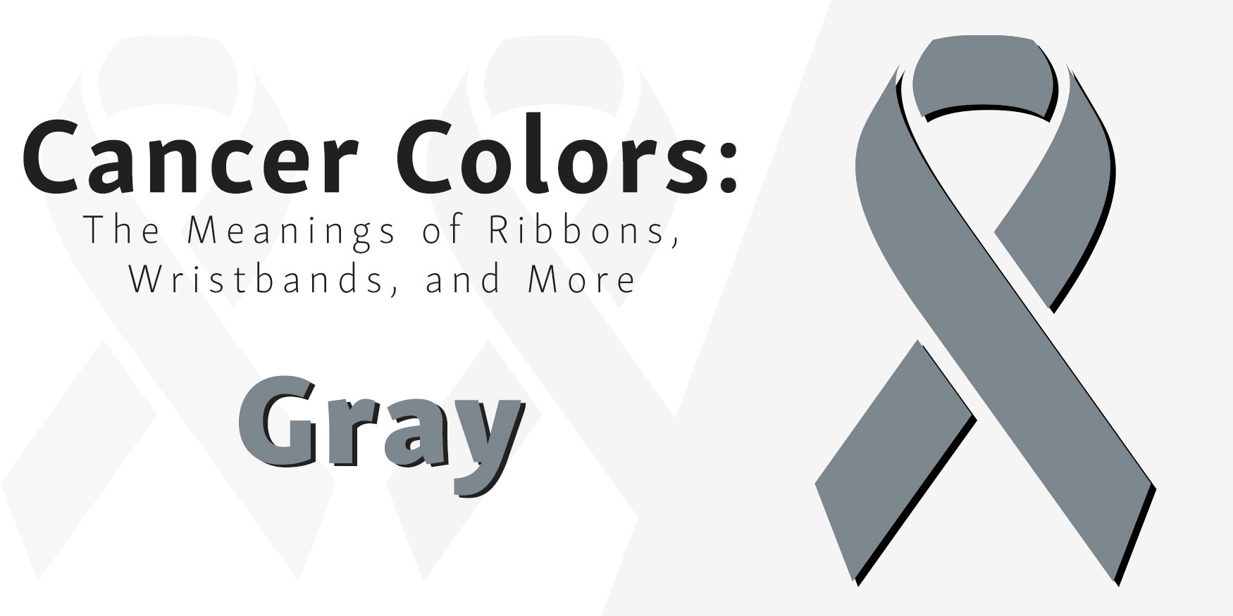 Banner Showing the Gray Brain Cancer Ribbon