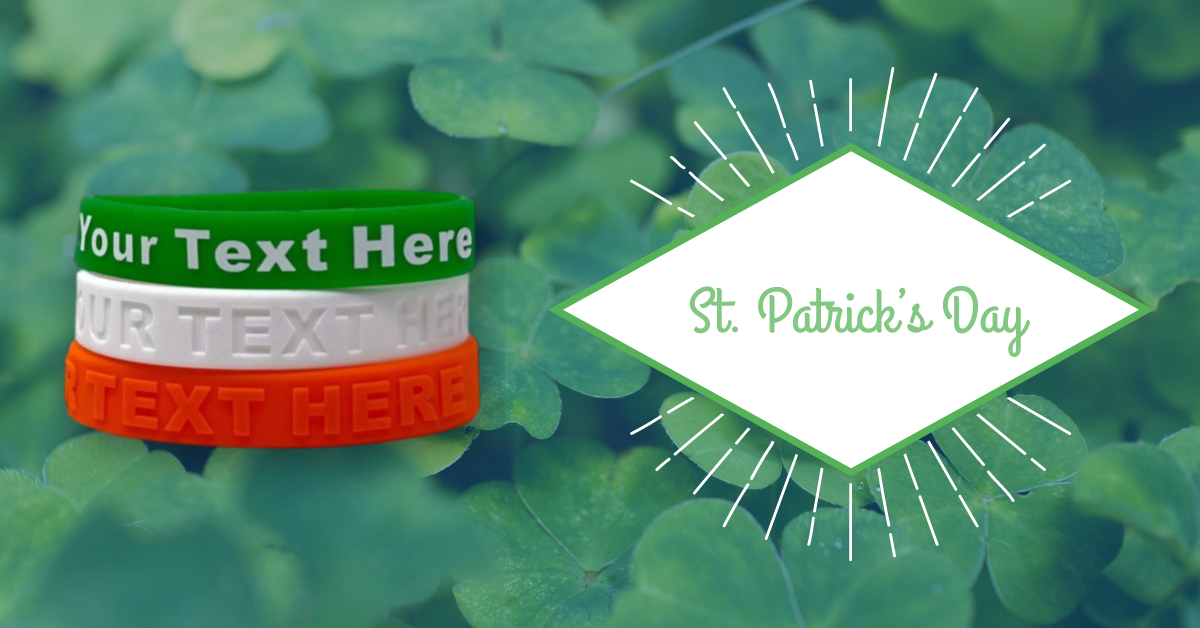 Header image of St Patrick's Day bracelets for shopping on our site with a browser